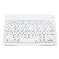 Z30 Keyboard ponsel nirkabel baru 2024, Tablet PC 10 inci ultra-tipis dengan tombol bulat Keyboard portabel Mini Logo kustom
