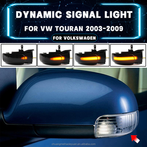 VW Touran 1T1 1T2 2003-2009 Intermitente dinámico LED Luz de señal de giro Lámpara lateral Par Indicador de espejo de flecha para automóviles 2004-2007 - Product Image 4