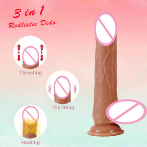 Jiuxi's new DY83380 simulated wireless <b>remote</b> <b>control</b> magnetic charging telescopic 20-inch mechanism heating and <b>vibration</b> dildo - Product Image 2