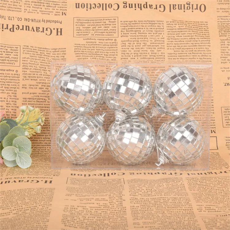 Factory wholesale Mirror Disco Ball Cool and Fun Silver Hanging Party Disco Ball Big Party Decorations, Party Design