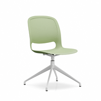 Langlebiger Einteiliger PP-Esszimmerstuhl Outdoor-Stuhl Moderner Stuhl, Geeignet für Familie, Büro und Geschäftsfeiern.