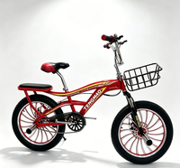Bicicleta Infantil BMX TENGMAO con Canasta y Asiento Trasero, Llantas Magnéticas Rojas de 16, 18 y 20 Pulgadas, Duradera, en Oferta, Disponible