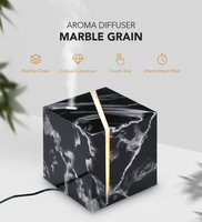200ml Cube moderne électronique Portable ultrasons grain de marbre aromathérapie parfum humidificateur d'air diffuseur d'arôme d'huile essentielle