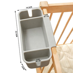 Organizador de Pañales para Bebés Recién Nacidos, Elegante Organizador de Cuna, Cesta de Almacenamiento de Silicona para Pañales y Toallitas Húmedas - Product Image 5