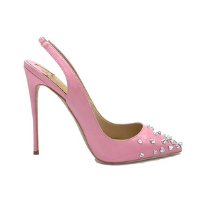 <span class=keywords><strong>Scarpe</strong></span> da <span class=keywords><strong>donna</strong></span> taglia grande <span class=keywords><strong>43</strong></span> taglio basso Slingback <span class=keywords><strong>scarpe</strong></span> da decorazione rivetti a punta tacchi alti per l'autunno Dating Party traspirante - Product Image 2