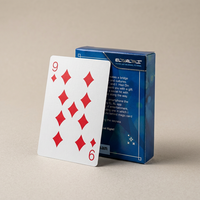 Cartes à jouer de poker personnalisées avec design imprimé, papier durable, imperméable, mini-cartes à jouer en feuille d'or avec boîte personnalisée