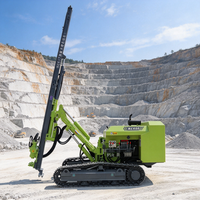 Foreuse DTH chenillée fiable avec alimentation hydraulique par chaîne pour le forage de roches dures
