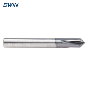 <span class=keywords><strong>Fraise</strong></span> <span class=keywords><strong>à</strong></span> <span class=keywords><strong>chanfreiner</strong></span> <span class=keywords><strong>à</strong></span> trois arêtes en carbure BWIN 3 4 Flutes HRC45 en acier au tungstène revêtu - Product Image 4