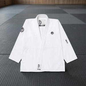 Kimono BJJ personnalisé noir 8 OZ pour étudiants, nourrissons et tout-petits, 100% coton extensible 400g - Product Image 3
