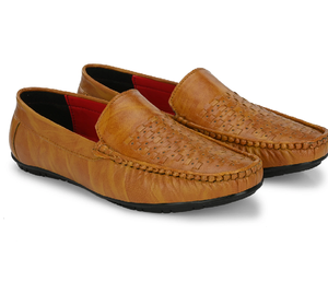 Mocasines ligeros sin cordones para hombre, color marrón, zapatos casuales, parte superior sintética, punta redonda, calzado cómodo y elegante para oficina - Product Image 4