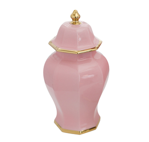 Jarrón de Cerámica Hexagonal Rosa de Estilo Clásico Europeo, Directo de Fábrica, Cerámica de Jingdezhen, Jarrón General, Art <span class=keywords><strong>Deco</strong></span> Moderno - Product Image 3
