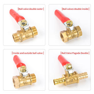 Kırmızı saplı pirinç küresel vana 1/4 \ "doğal gaz/su/pnömatik sistemler için iç/dış dişli manuel yüksek basınç OEM - Product Image 2