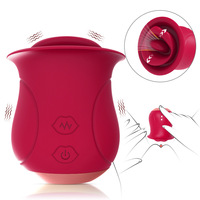 Vibrateur Magic Lip Clit Sucker Rouge Lèvre Rose, Vibrateur Balle, Stimulateur Langue, Masseur Grande Bouche, Jouet Sexuel Chine