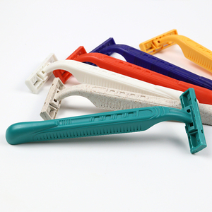 Maquinilla de Afeitar Desechable de Doble Hoja de Acero Inoxidable con Mango de Plástico para Depilación Facial <span class=keywords><strong>y</strong></span> Corporal - Product Image 3