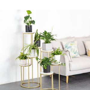 <span class=keywords><strong>Flores</strong></span> de mesa y soporte de decoración para boda, estante de exhibición dorado, venta al por mayor - Product Image 1