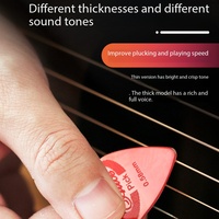 Púas de Nailon Multicolor Duraderas, Mate, Sin Recubrimiento, para Guitarra Eléctrica y Otros Instrumentos de Cuerda, 100 Piezas