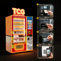 Distributeur automatique SUNHOPE pour packs de cartes TCG, figurines d'anime et petits jouets avec options de paiement par carte et espèces