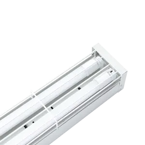 PC diffuseur double tube fer support LED luminaire linéaire haute lumen led latte luminaire