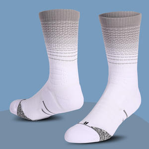 Chaussettes de sport de basketball pour hommes, très vendues, respirantes, à tube <span class=keywords><strong>haut</strong></span>, avec logo tricoté, style américain, pour jeunes, automne - Product Image 2