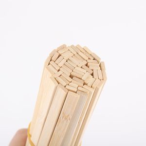 Bâtonnets de bambou extra longs pour projets DIY, bordures de jardin, supports de plantes, cannes à pêche, brochettes plates pour barbe à papa - Product Image 1