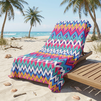 Double-Sided Printed Eco-Friendly Quick-Dry Beach Towel Bulk Wholesale with Logo for Promotional Custom Use