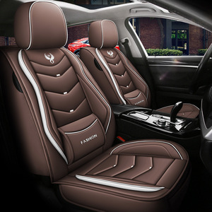 Fundas de Asiento de <span class=keywords><strong>Coche</strong></span> DUORUO al por Mayor, Estilo Ejecutivo, Juego Completo de 5 Piezas, de Cuero, para Todas las Estaciones - Product Image 1