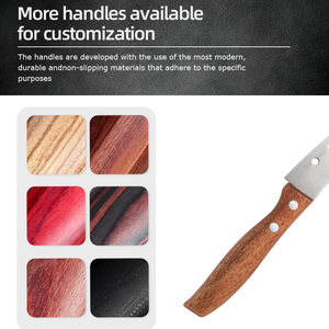 Wood handle multi-functional kitchen knife with sharp stainless steel blade. Fruit and <b>vegetable</b> cutter. Best-selling DIY OEM - Product Image 6