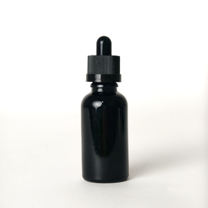 30ml 50ml Round CR Black Opal Glass Dropper <b>Bottle</b> Tincture Child Resistant Glass Pipette <b>Bottle</b> For Essential <b>Oil</b> - Product Image 2