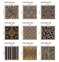 Panneau acoustique à lamelles creuses carrées 600*600*18MM, panneau mural en bois MDF avec placage bois absorbant le son pour décoration intérieure