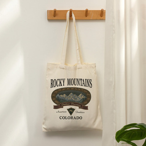 Bolsa de Lona Resistente con Diseñ<span class=keywords><strong>o</strong></span> Gráfico para Actividades al Aire Libre, Bolsa de Compras Reutilizable Personalizada para Mujer, Estilo Vintage - Product Image 5