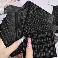 1 pièce Pochoir adhésif pour aérographe DIY, motifs papillon, fleurs, papillon/cœur/ligne française, pour décalcomanies et autocollants