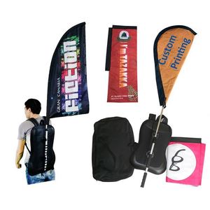 Outdoor Advertising Backpack Advertising Teardrop Flag Walking Banner Backpack Flying Flags - Product Image 1