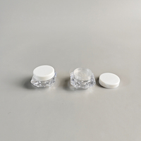 Pot vide de 1 gramme pour pigments, petit et rond, avec couvercle blanc
