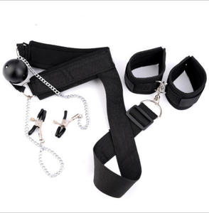 페티쉬 BDSM 섹스 토이 수갑 속박 젖꼭지 클램프 볼 개그 체인 목 고리 - Product Image 2