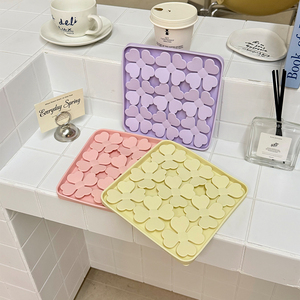 Factory Multi-Scenario Usage Simulate Nature Silicone Anti-Slip Collapsible Waterproof Slow Food <b>mat</b> for Curiosity Exploration - Product Image 6
