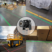 Proyektor Laser Garis Virtual Industri Solusi Keamanan Gudang Peralatan Forklift Lampu Peringatan Area Berbahaya Penanda Lantai