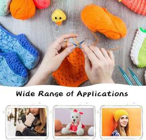 75802 Сменные алюминиевые круговые вязальные спицы, набор гладких вязальных спиц, универсальные проекты для рукоделия - Product Image 3