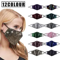 Máscara de rosto em lantejoulas, venda no atacado de lantejoulas de design personalizado para meninas, multicolor, brilhante, capa de rosto, boate, mulheres