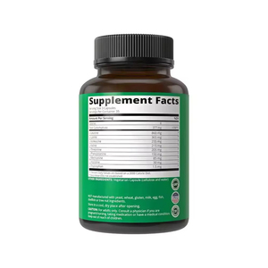 PRAIVITE LABEL BCAA à base de plantes pour adultes, capsules d'acides aminés à chaîne ramifiée végétariennes pour l'énergie, en gélules végétales - Product Image 2