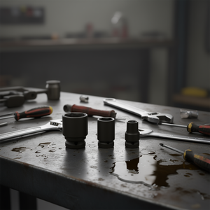 Jeu de clés à douille Fervi Impact, 3 pièces, métriques, à embout hexagonal - Product Image 3