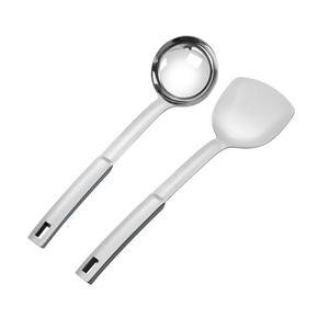 Juego de espátulas de acero inoxidable, 2 piezas, espátula extendida y gruesa para sopa, herramienta de cocina para uso en la cocina - Product Image 5