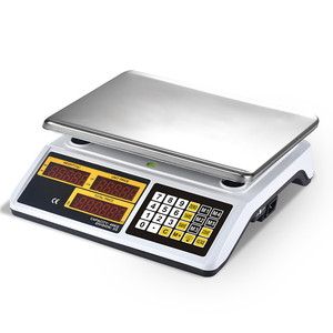 Werkseitig wiederauf ladbare Batterie 30kg/40kg Elektronische Preis berechnungs waage mit digitaler Waage und LED-Anzeige - Product Image 1