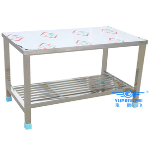 Mesa de Trabajo de Acero Inoxidable Yu Pengfei 304 de Doble Capa para Línea de Ensamblaje en Taller, Disponible en Stock - Product Image 3