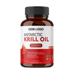 Özel etiket 2000Mg yumuşak jel kapsüller yetişkinler için saf doğal antarktika kril yağ takviyesi toplu takviyesi - Product Image 2