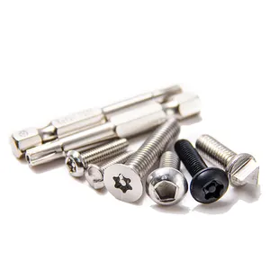 Parafuso de segurança pino torx, parafuso de segurança dois sentidos olho de cobra h y triângulo pino hexagonal parafuso de segurança - Product Image 1