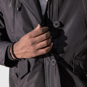 Chaqueta Térmica con Capucha para Hombre, Personalizada con Logotipo, para Invierno, con Tela de Lona, Impermeable y Resistente al Viento, Largo Regular, Ropa de Calle para Exteriores - Product Image 3