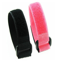 Sangles en nylon élastiques robustes double face imperméables à boucles auto-agrippantes – Disponibles en plusieurs tailles – Attaches auto-agrippantes