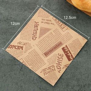 Wholesale Biodegradable Eco-Friendly Double Open Personalized Printing <b>Greaseproof</b> <b>Paper</b> Bag Wide Open Square Oil 17gsm - Product Image 3