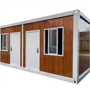 Maison conteneur préfabriquée pliable de haute qualité, en panneaux sandwich d'acier, pour usage extérieur, style Mid-Century Modern, pour hôtels et centres commerciaux - Product Image 1