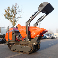 Chinesischer Hersteller 1200kg Muldenkipper Hydraulischer Raupenkipper für Zuhause Landwirtschaftlicher Allterrain-Selbsthebender Mini-Raupenkipper